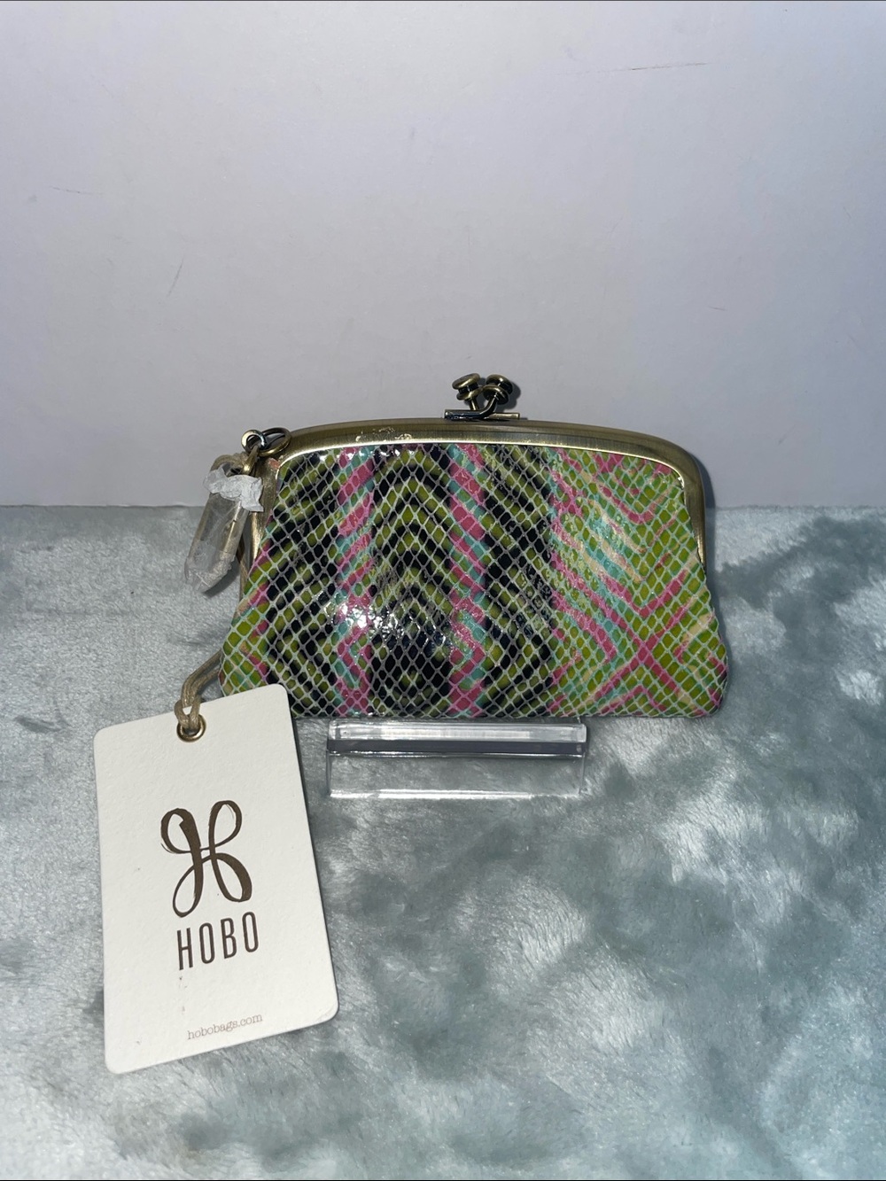 NWT Hobo Leather Mini Kisslock Coin Pouch